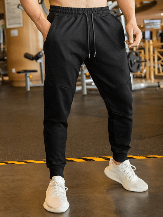 Manfinity Homme Men Drawstring Waist Solid Sweatpants - Lolli World Marketplace