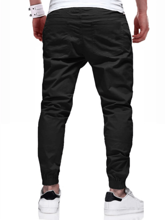 Manfinity Homme Men Drawstring Waist Tapered Pants - Lolli World Marketplace