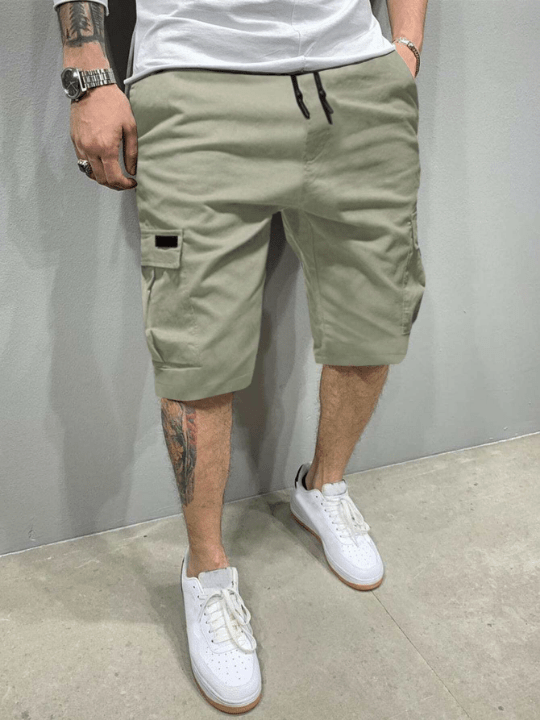 Manfinity Homme Men Flap Pocket Drawstring Oversize Cargo Shorts - Lolli World Marketplace