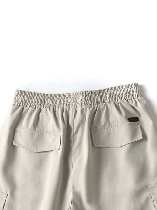 Manfinity Homme Men Flap Pocket Drawstring Oversize Cargo Shorts - Lolli World Marketplace
