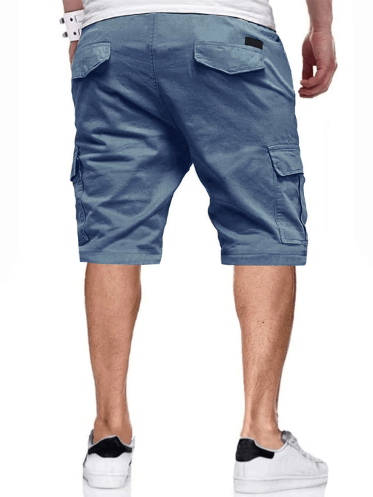 Manfinity Homme Men Flap Pocket Drawstring Oversize Cargo Shorts - Lolli World Marketplace