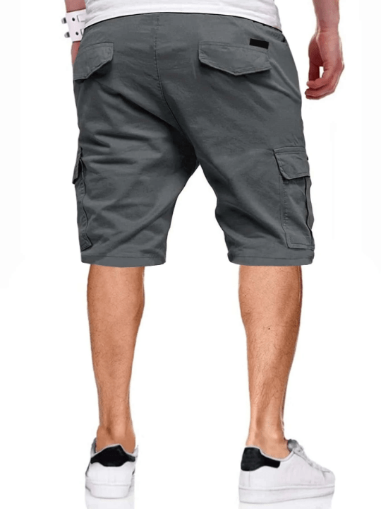 Manfinity Homme Men Flap Pocket Drawstring Oversize Cargo Shorts - Lolli World Marketplace
