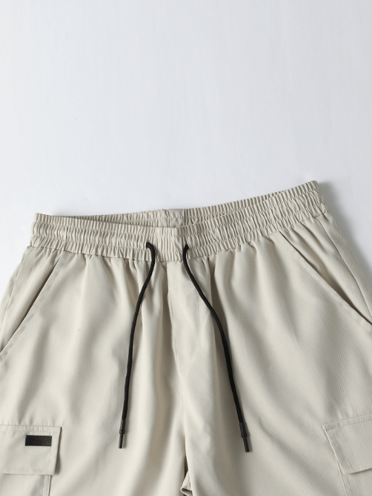 Manfinity Homme Men Flap Pocket Drawstring Oversize Cargo Shorts - Lolli World Marketplace