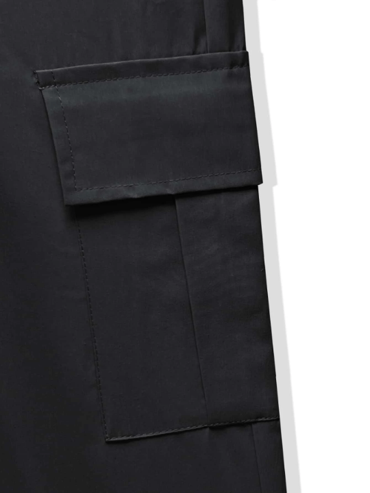 Manfinity Homme Men Flap Pocket Drawstring Waist Cargo Pants - Lolli World Marketplace
