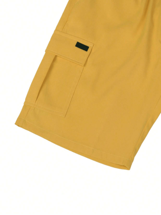 Manfinity Homme Men Flap Pocket Drawstring Waist Oversize Cargo Shorts - Lolli World Marketplace