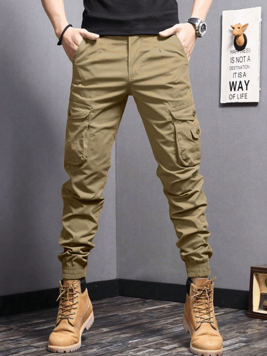 Manfinity Homme Men Flap Pocket Side Cargo Pants - Lolli World Marketplace