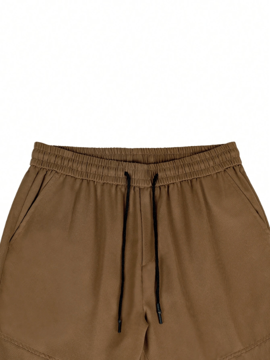 Manfinity Homme Men Flap Pocket Side Drawstring Waist Cargo Pants - Lolli World Marketplace