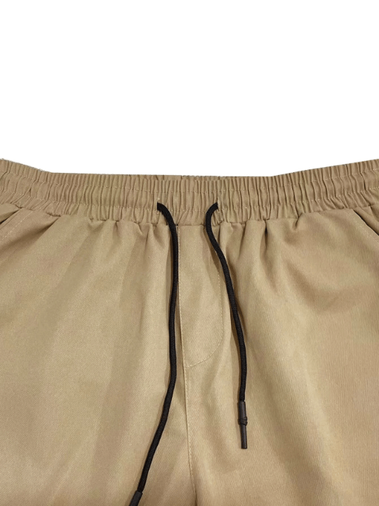 Manfinity Homme Men Flap Pockets Drawstring Cargo Shorts - Lolli World Marketplace