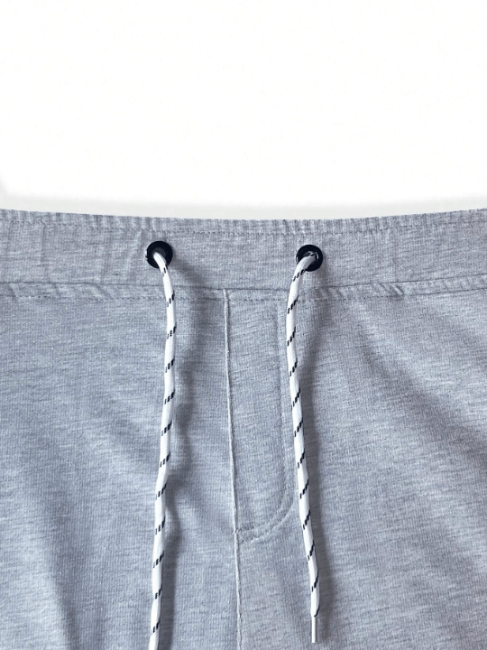 Manfinity Homme Men Letter Patched Drawstring Waist Sweatpants - Lolli World Marketplace