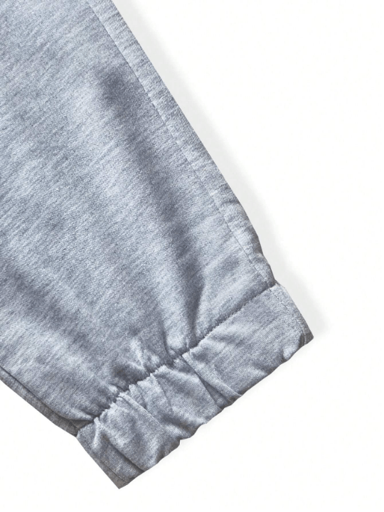 Manfinity Homme Men Letter Patched Drawstring Waist Sweatpants - Lolli World Marketplace