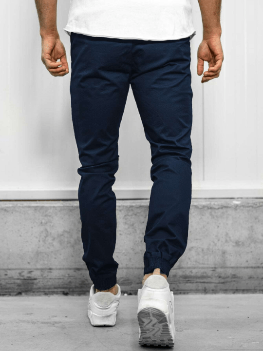 Manfinity Homme Men Loose Solid Tapered Pants - Lolli World Marketplace
