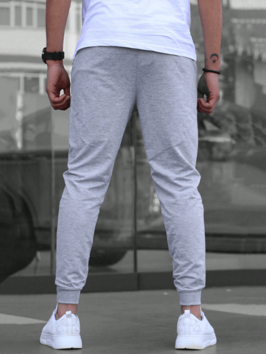 Manfinity Homme Men Patched Detail Drawstring Waist Sweatpants - Lolli World Marketplace