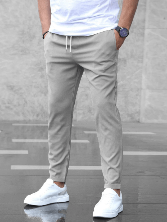 Manfinity Homme Men Slant Pocket Drawstring Waist Pants - Lolli World Marketplace
