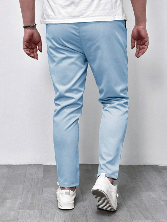 Manfinity Homme Men Slant Pocket Drawstring Waist Pants - Lolli World Marketplace