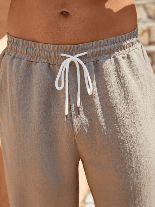 Manfinity Homme Men Slant Pocket Drawstring Waist Shorts - Lolli World Marketplace