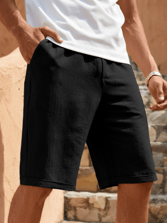 Manfinity Homme Men Slant Pocket Drawstring Waist Shorts - Lolli World Marketplace