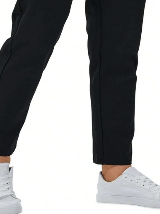 Manfinity Homme Men Solid Drawstring Waist Pants - Lolli World Marketplace