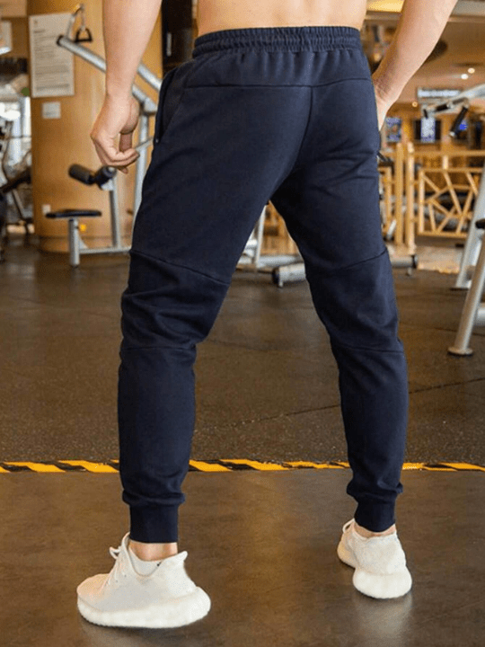 Manfinity Homme Men Solid Drawstring Waist Sweatpants - Lolli World Marketplace