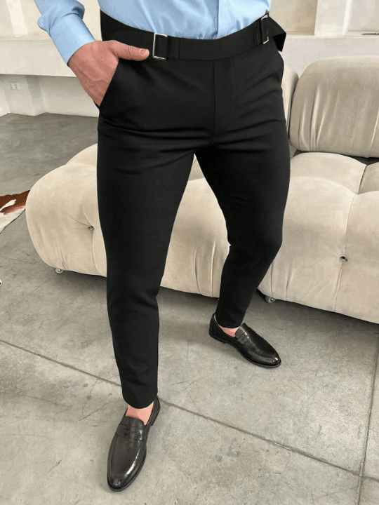 Manfinity Homme Men Solid Slant Pocket Pants - Lolli World Marketplace