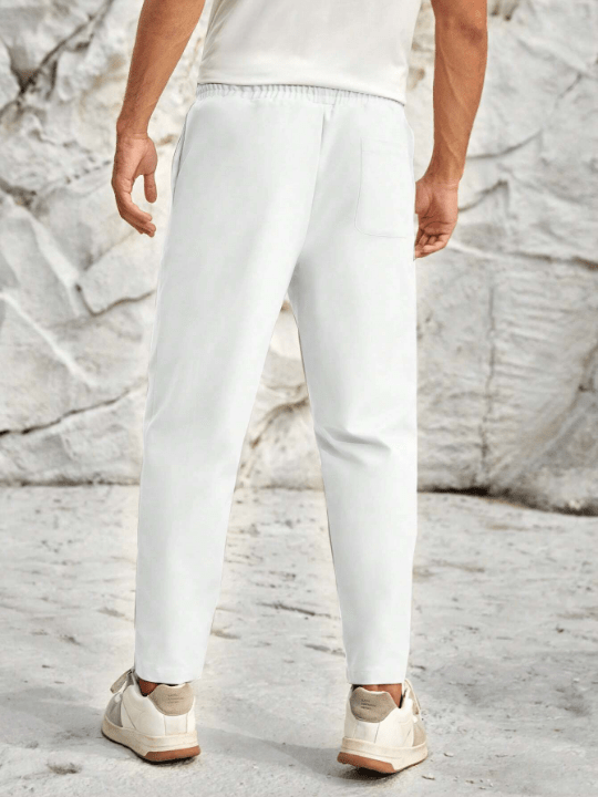 Manfinity Homme Men Solid Slant Pocket Pants - Lolli World Marketplace