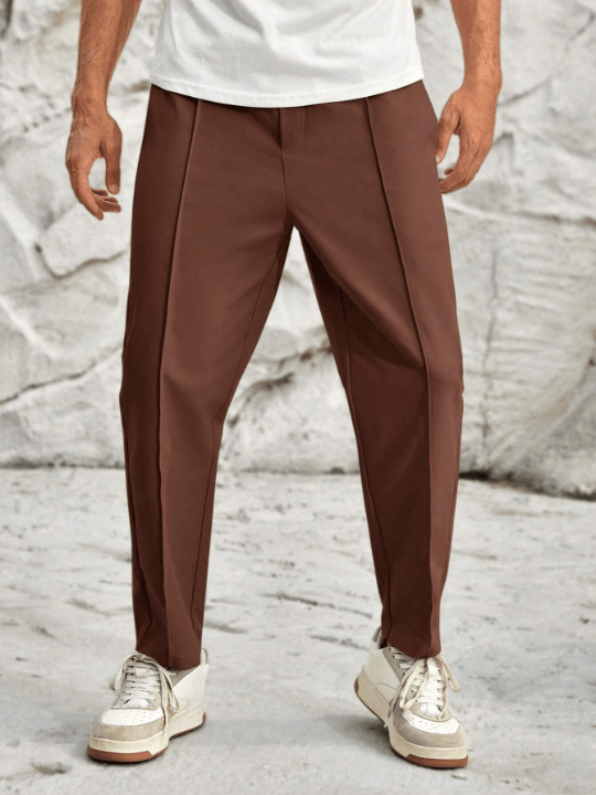 Manfinity Homme Men Solid Slant Pocket Pants - Lolli World Marketplace