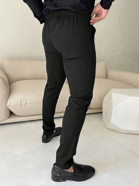 Manfinity Homme Men Solid Slant Pocket Pants - Lolli World Marketplace