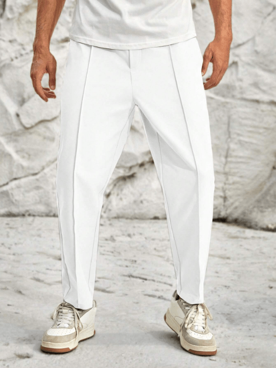 Manfinity Homme Men Solid Slant Pocket Pants - Lolli World Marketplace