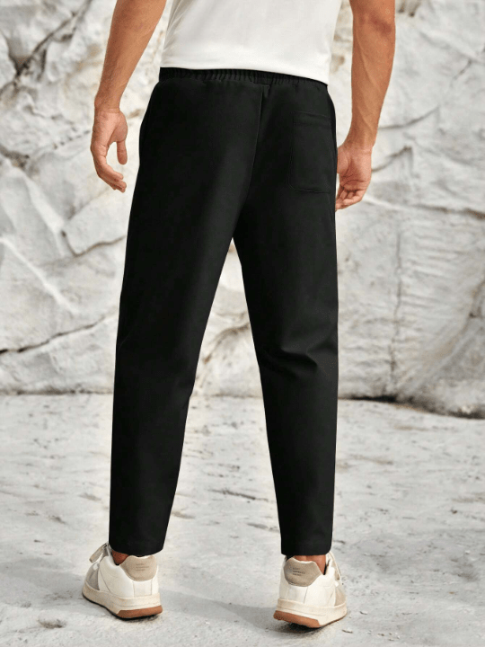 Manfinity Homme Men Solid Slant Pocket Pants - Lolli World Marketplace