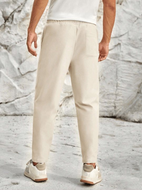 Manfinity Homme Men Solid Slant Pocket Pants - Lolli World Marketplace