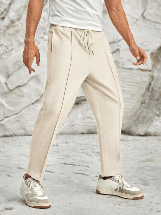 Manfinity Homme Men Solid Slant Pocket Pants - Lolli World Marketplace
