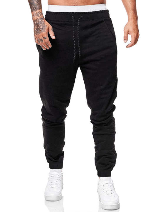 Manfinity Homme Men's 2 - Pack Loose Fit Drawstring Waist Sweatpants - Lolli World Marketplace
