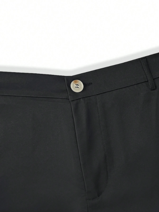 Manfinity Homme Men'S Button Fly Straight Leg Shorts - Lolli World Marketplace