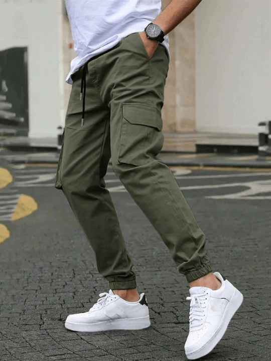 Manfinity Homme Men's Cargo Trousers With Slanted Pockets - Lolli World Marketplace