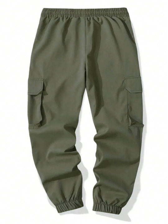 Manfinity Homme Men's Cargo Trousers With Slanted Pockets - Lolli World Marketplace