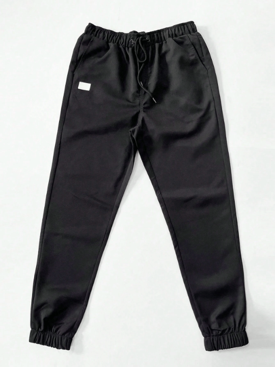 Manfinity Homme Men's Loose Fit Drawstring Waist Carrot Pants - Lolli World Marketplace