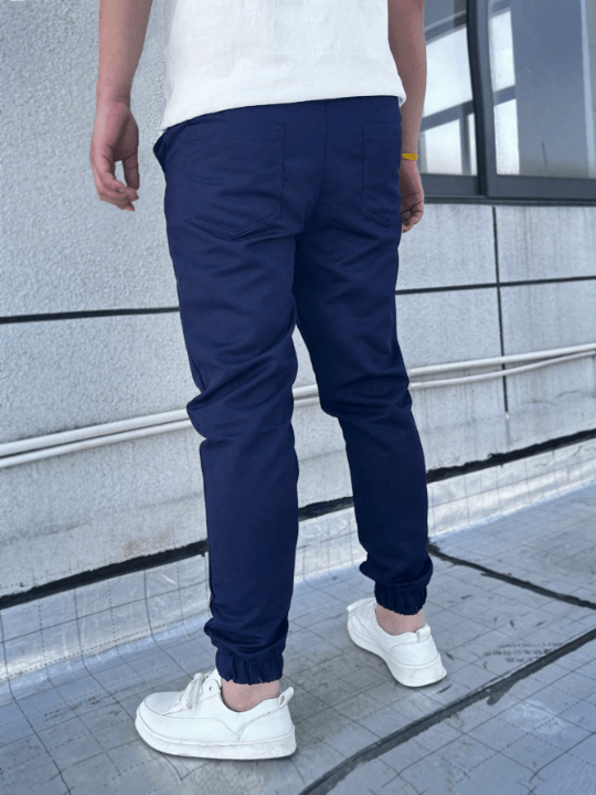 Manfinity Homme Men's Loose Fit Drawstring Waist Pants With Slant Pockets - Lolli World Marketplace