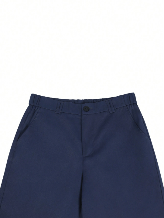 Manfinity Homme Men's Solid Color Casual Shorts With Slanted Pockets - Lolli World Marketplace