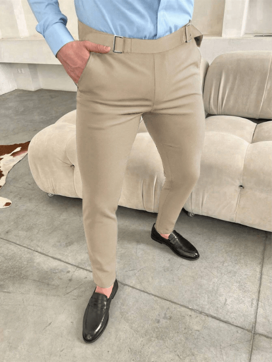 Manfinity Homme Men's Solid Color Slant Pocket Pants - Lolli World Marketplace