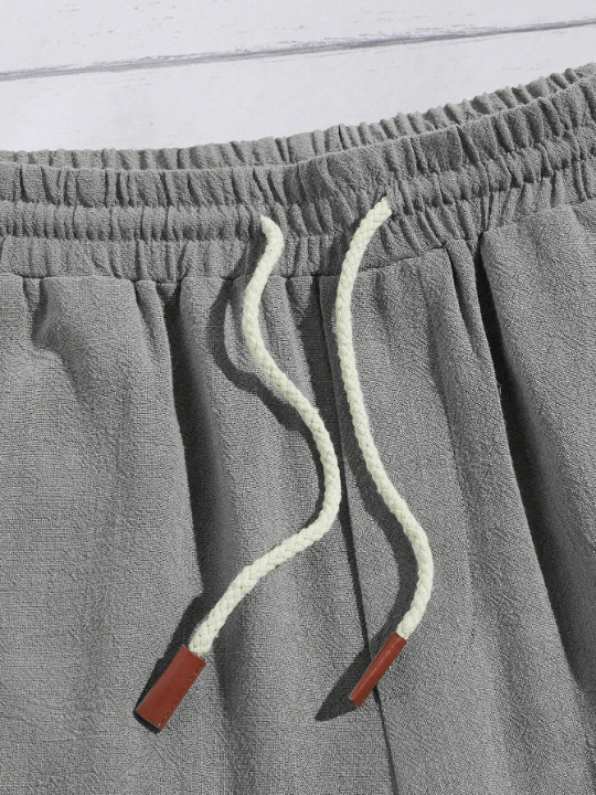 Manfinity Homme Men's Summer Green Woven Drawstring Waist Shorts - Lolli World Marketplace