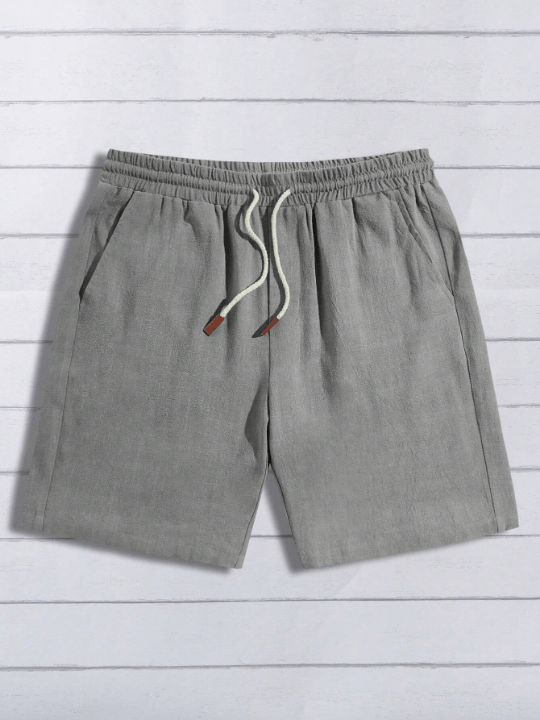 Manfinity Homme Men's Summer Green Woven Drawstring Waist Shorts - Lolli World Marketplace