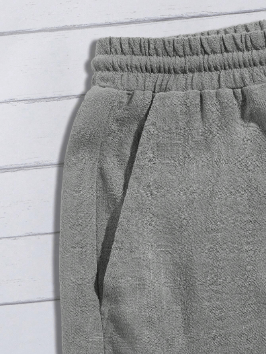 Manfinity Homme Men's Summer Green Woven Drawstring Waist Shorts - Lolli World Marketplace