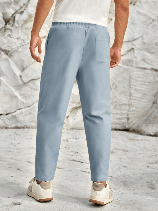 Manfinity Homme That's A Pair Of Solid Color Pants With Woven Seam Trim - Lolli World Marketplace