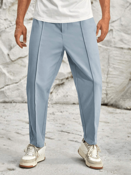 Manfinity Homme That's A Pair Of Solid Color Pants With Woven Seam Trim - Lolli World Marketplace