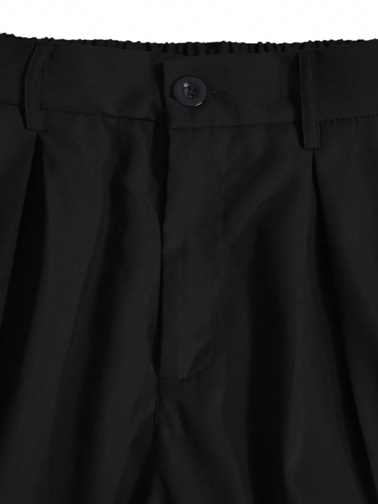 Manfinity Hypemode Loose Fit Men's Folded Pleated Wide Leg Pants - Lolli World Marketplace