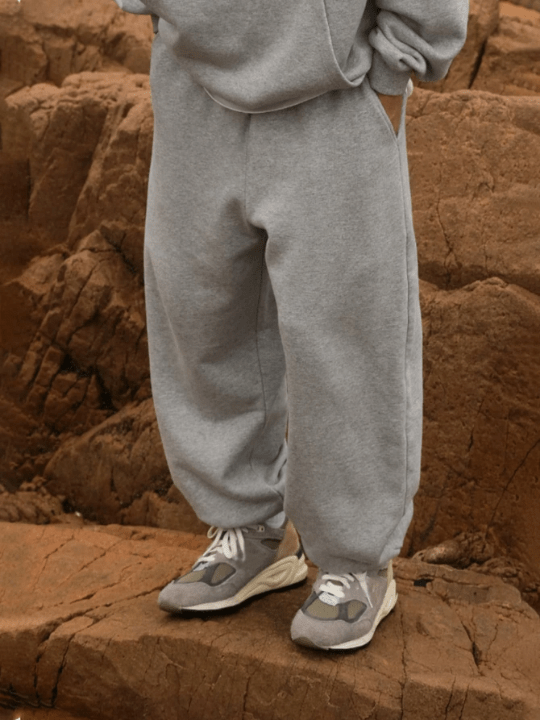 Manfinity Hypemode Loose Fit Men's Solid Color Drawstring Elastic Waist Sweatpants - Lolli World Marketplace