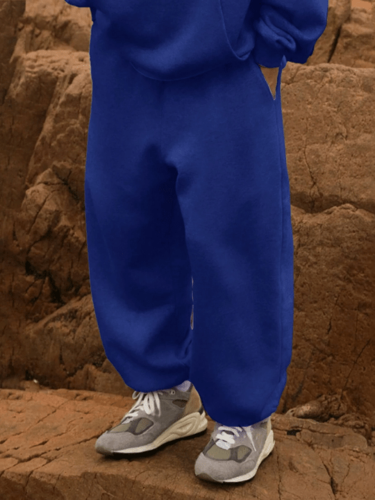 Manfinity Hypemode Loose Fit Men's Solid Color Sweatpants With Slant Pockets - Lolli World Marketplace