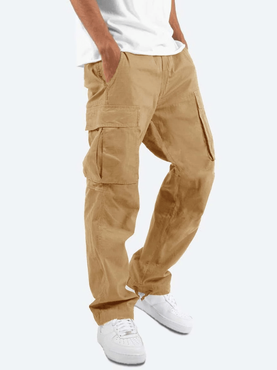 Manfinity Hypemode Men Flap Pocket Drawstring Waist Pants - Lolli World Marketplace