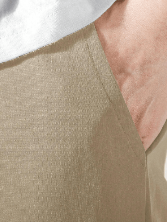 Manfinity Hypemode Men Flap Pocket Side Drawstring Waist Cargo Pants - Lolli World Marketplace