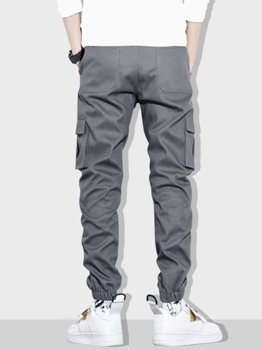 Manfinity Hypemode Men Letter Patched Flap Pocket Cargo Pants - Lolli World Marketplace
