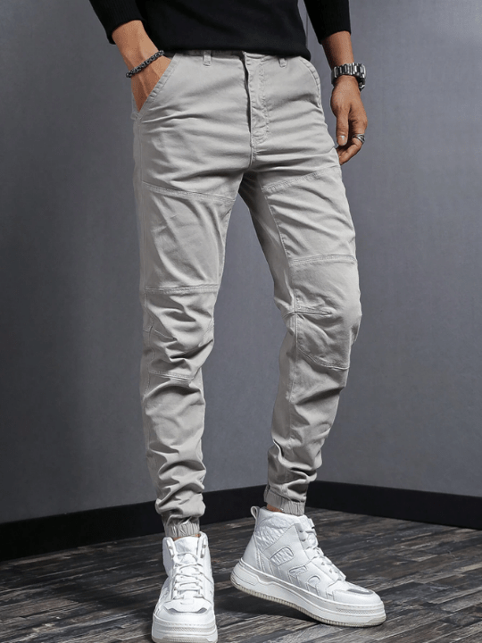 Manfinity Hypemode Men Solid Slant Pocket Pants - Lolli World Marketplace